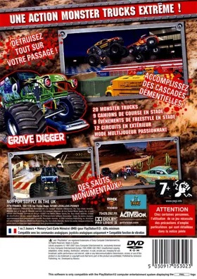 Monster Jam box cover back